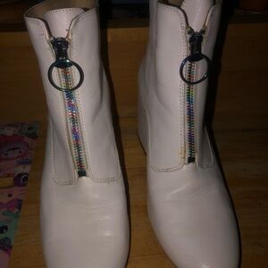 Katy Perry Collections white Leather Shoes